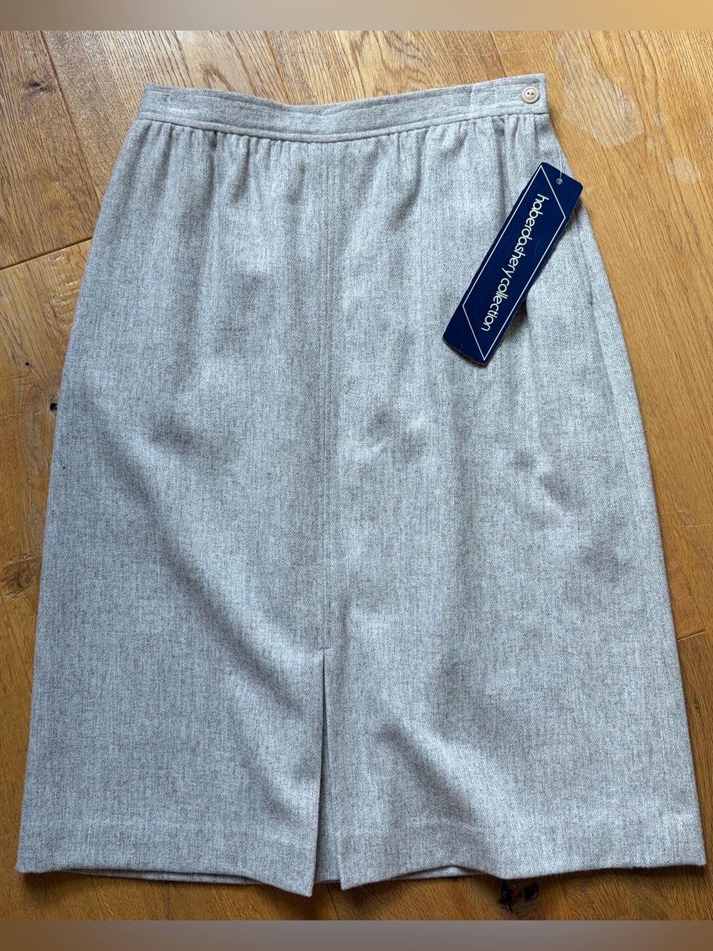 Personal Petites • Haberdashery Collection  Heathered Brown Wool Skirt • NWT